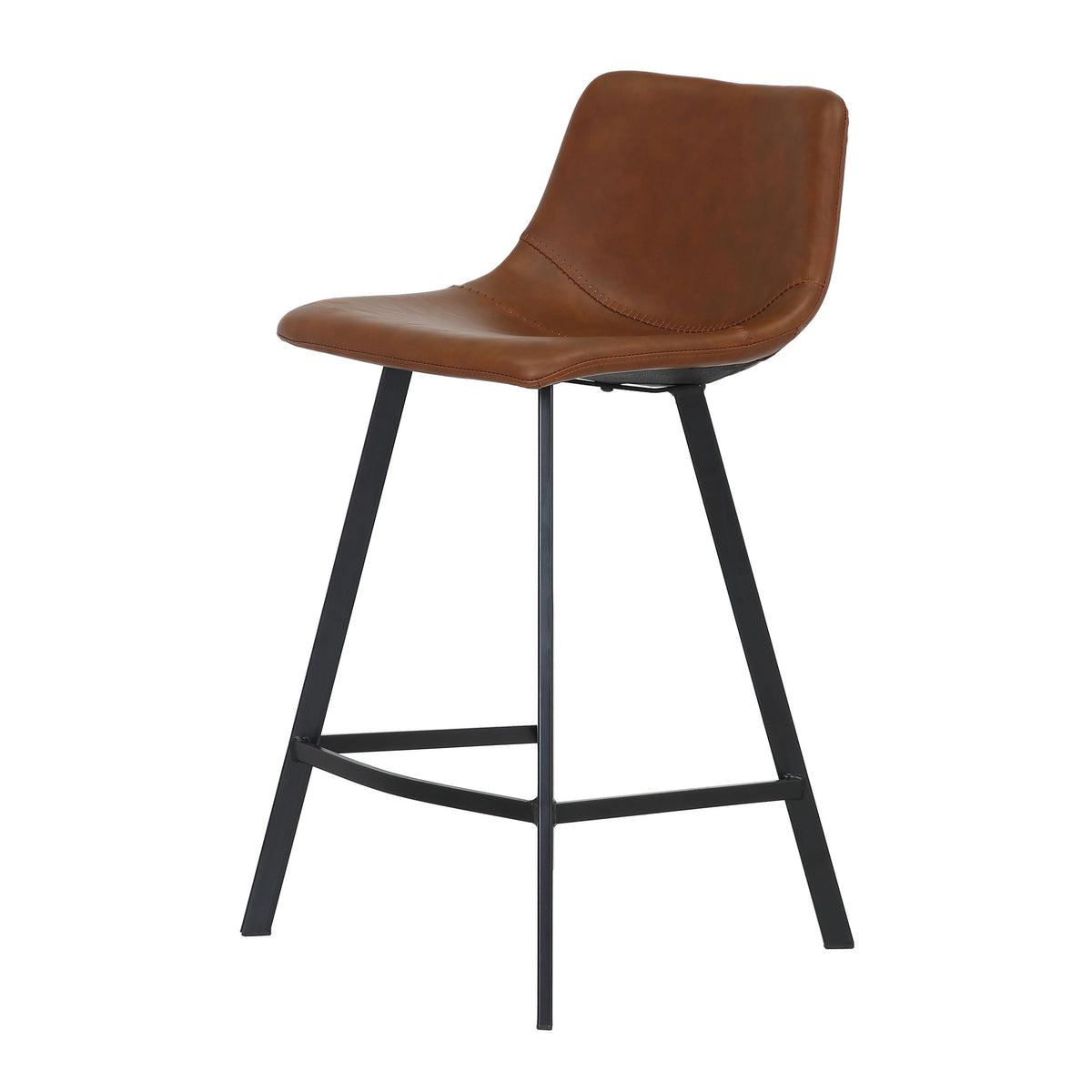 Chaise snack PU cognac