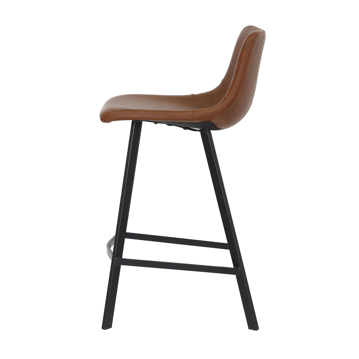 Chaise snack PU cognac