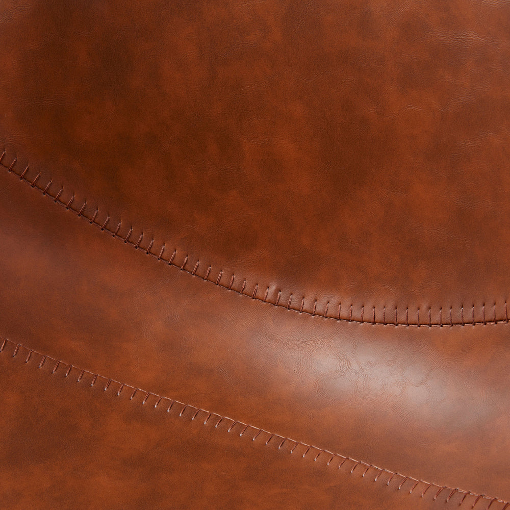 Chaise snack PU cognac