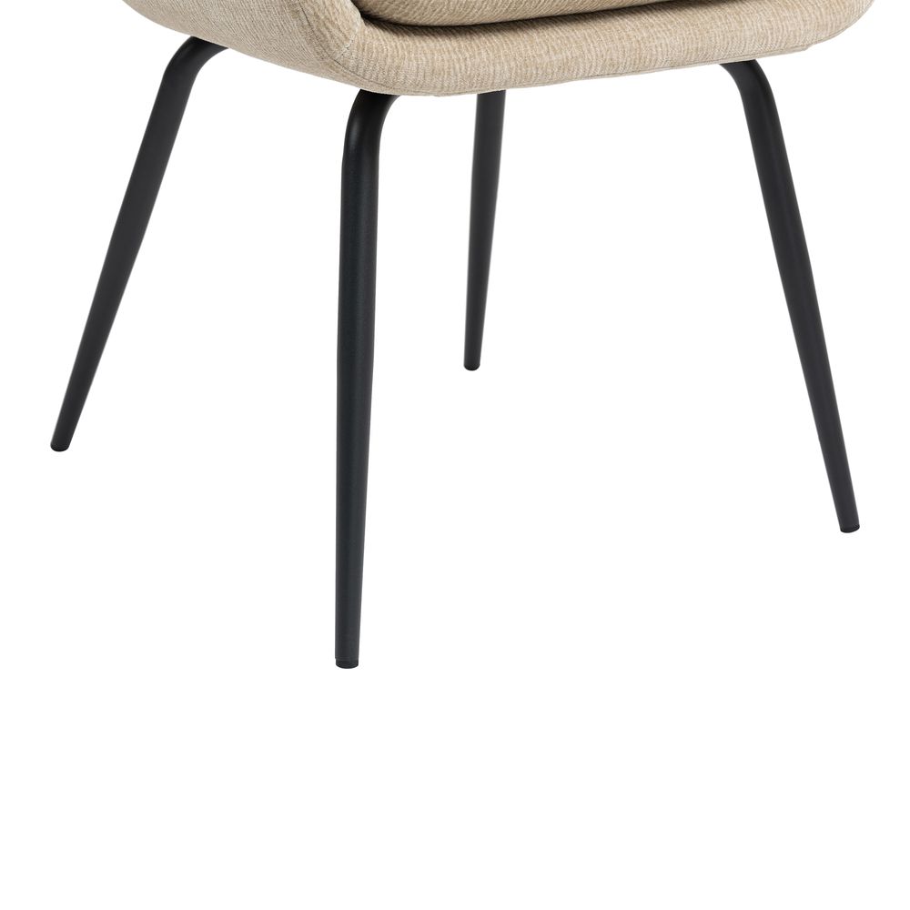 Chaise accoudoirs sable