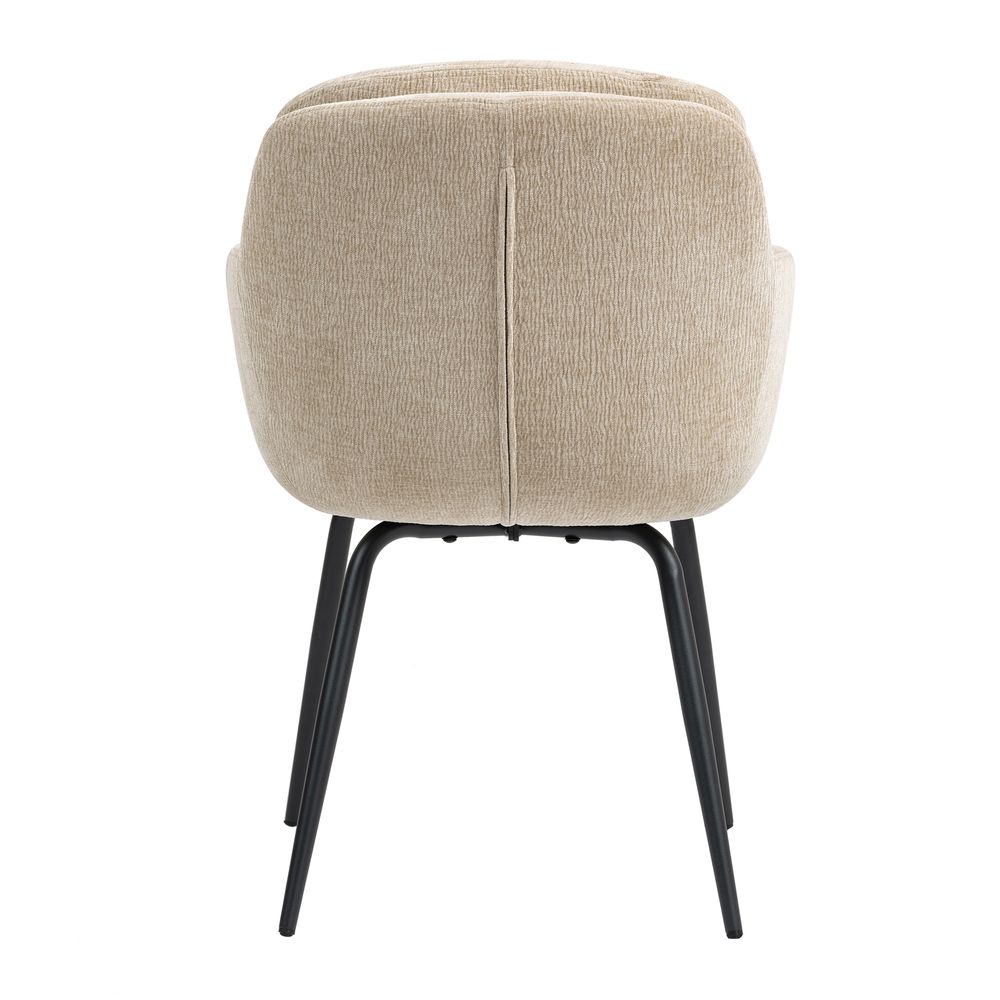 Chaise accoudoirs sable