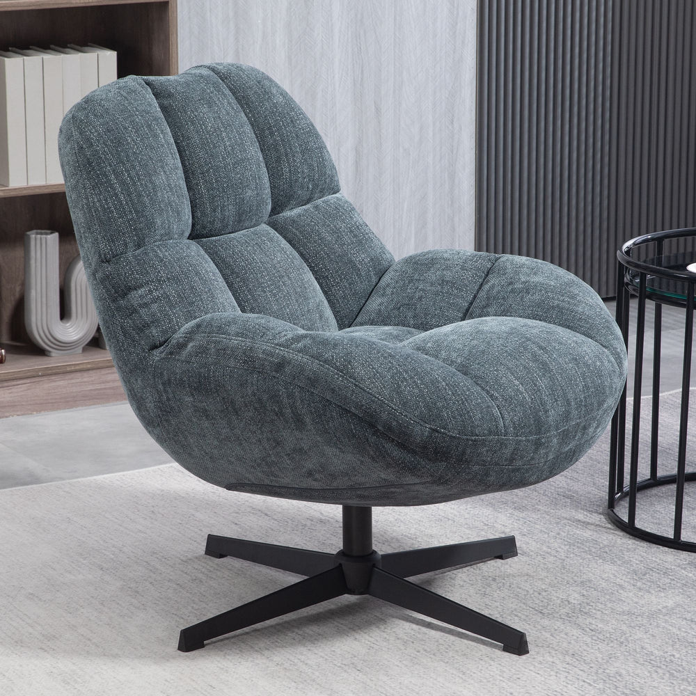 Fauteuil pivotant bleu