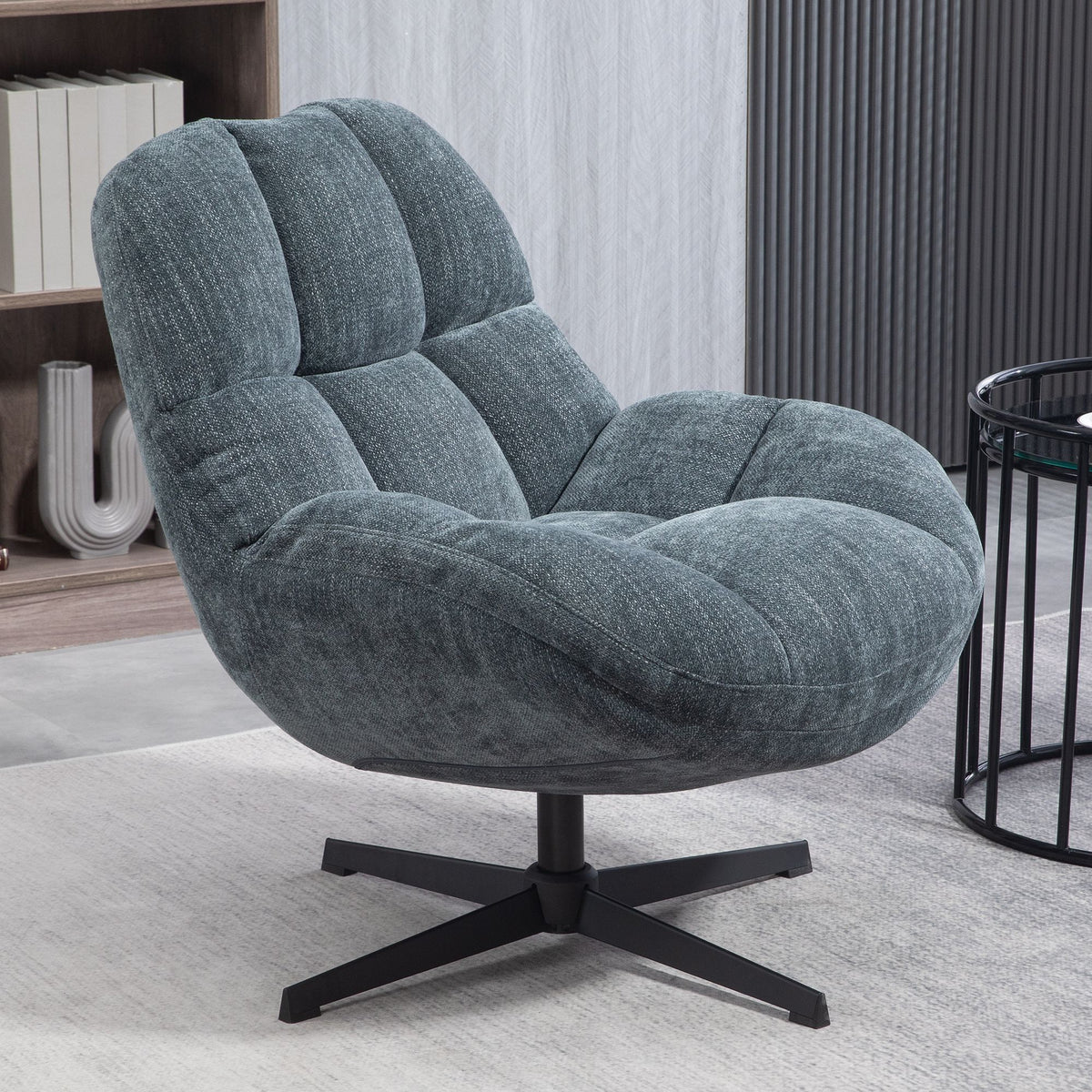 Fauteuil pivotant bleu