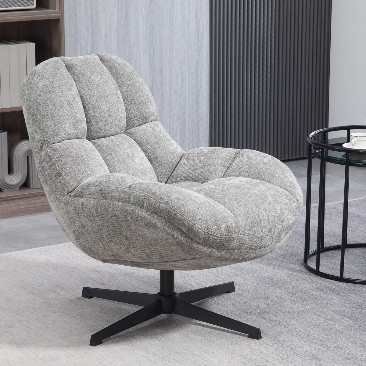 Fauteuil pivotant gris