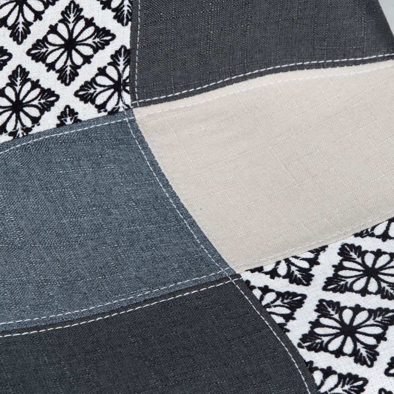 Chaise snack patchwork pied métal blanc MOSA