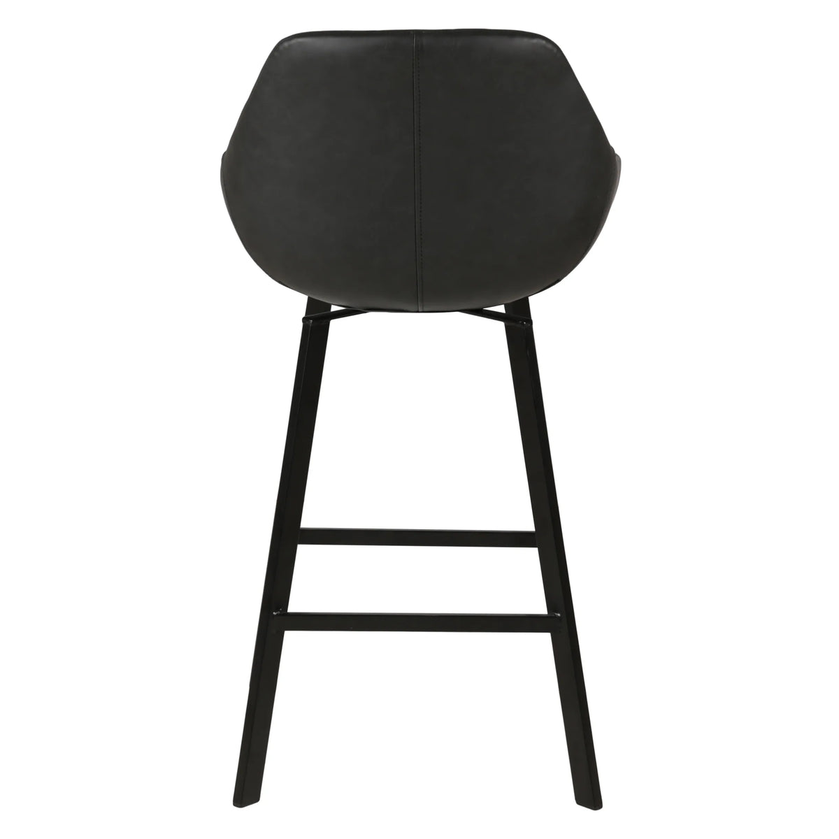 Chaise hauteur plan de travail pivotante noir mat