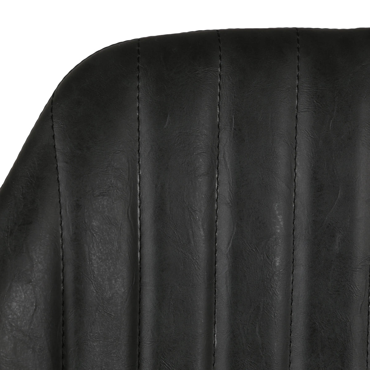 Chaise hauteur plan de travail pivotante noir mat