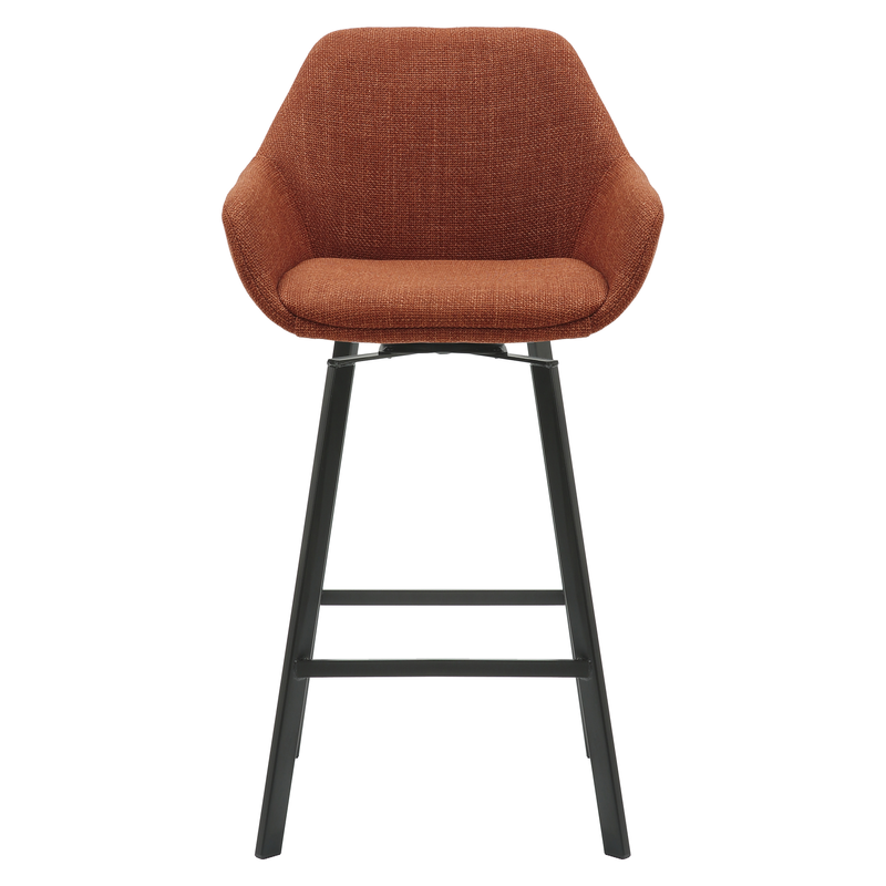 Chaise snack pivotante tissu caramel
