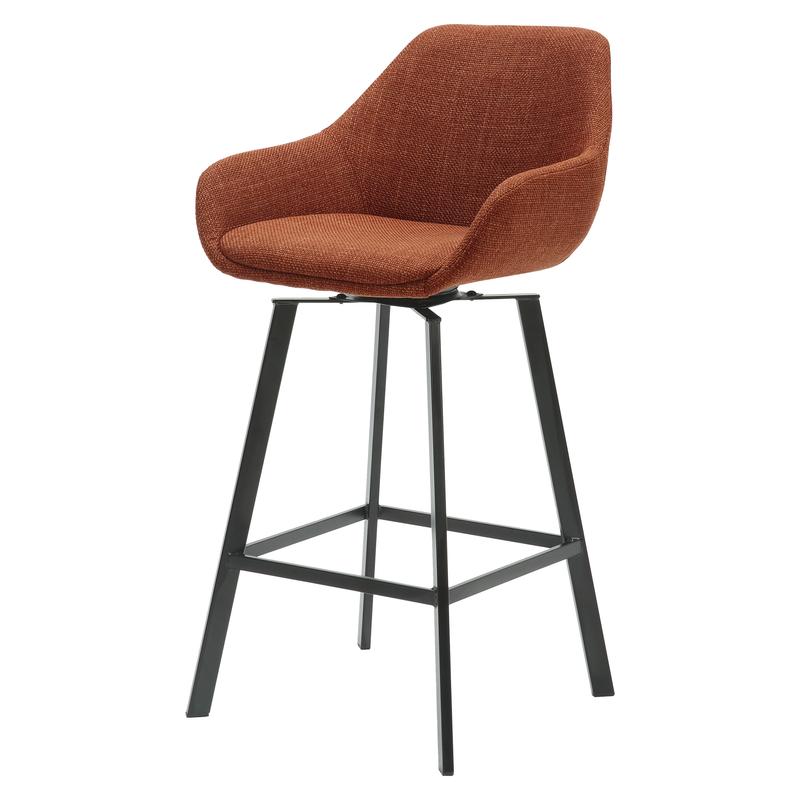 Chaise snack pivotante tissu caramel