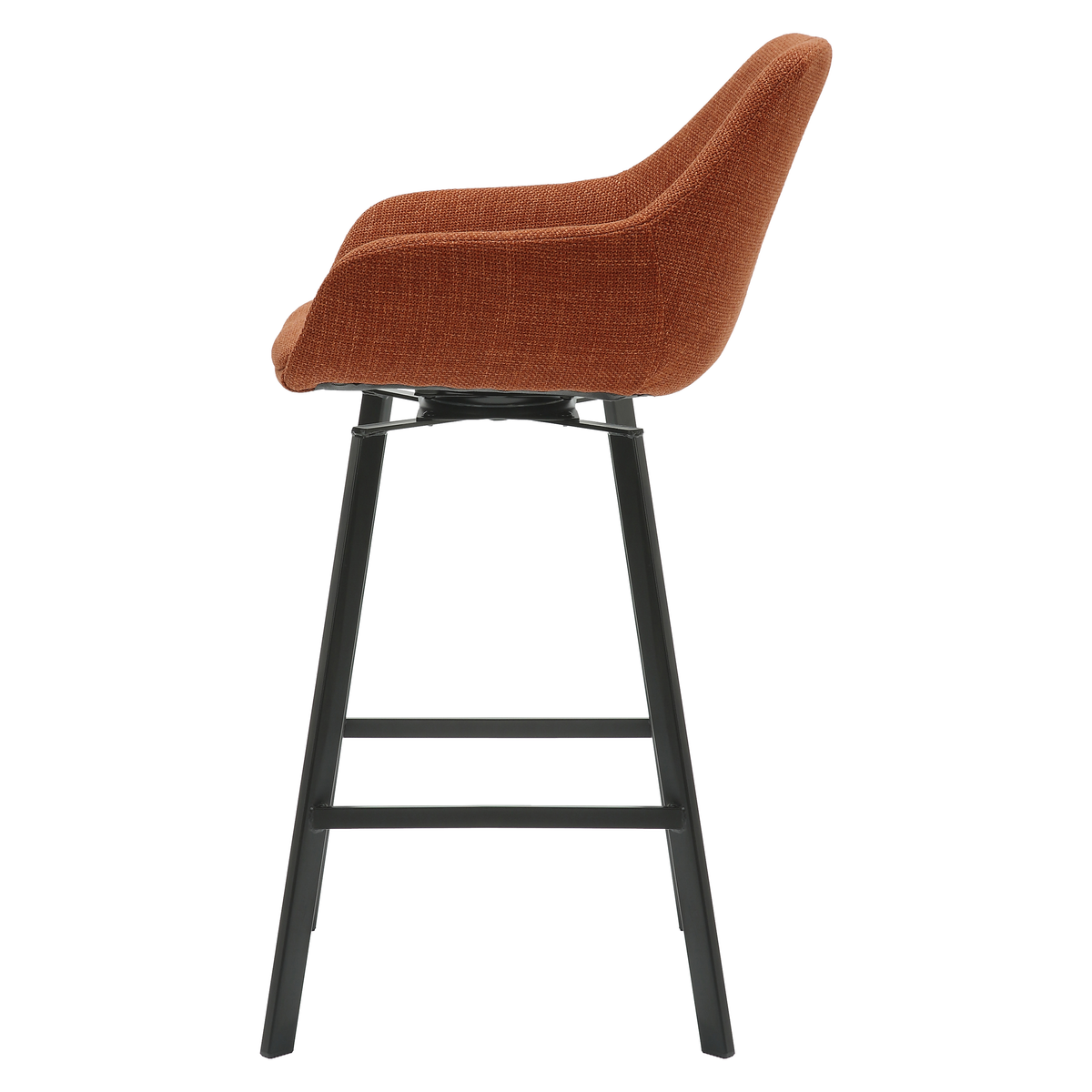 Chaise snack pivotante tissu caramel