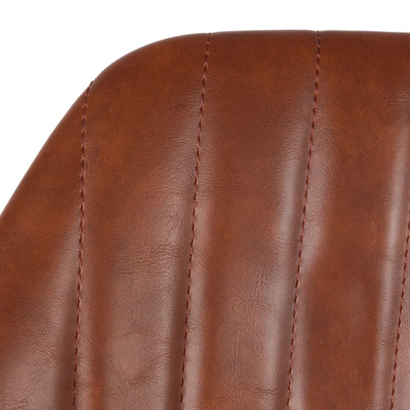 Chaise hauteur plan de travail pivotante marron