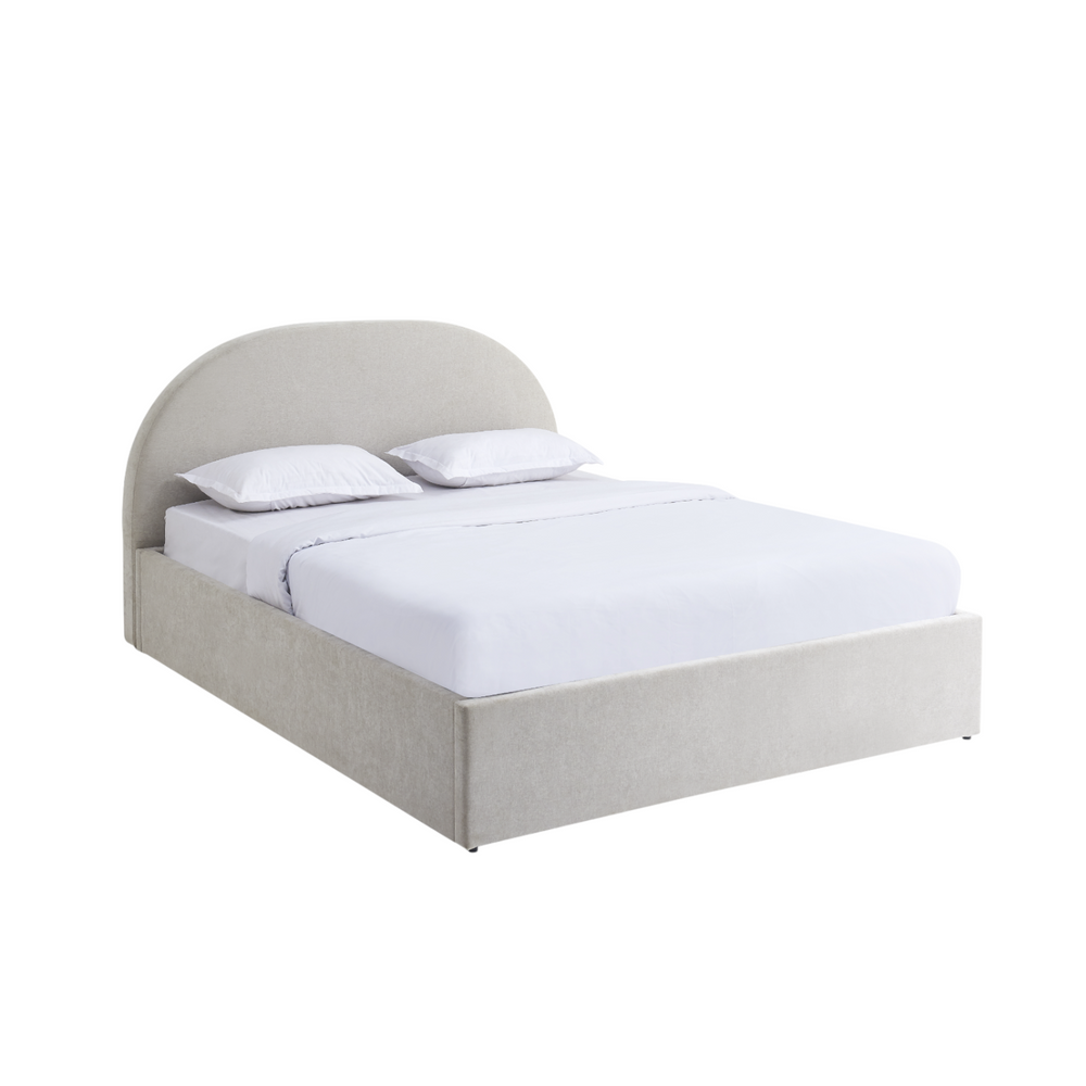 Lit coffre 160 x 200 cm beige