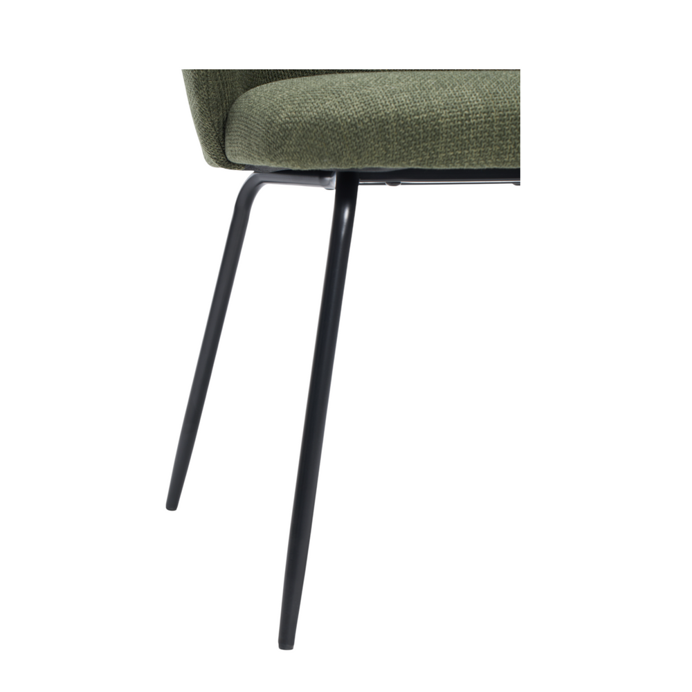 Chaise repas tissu kaki