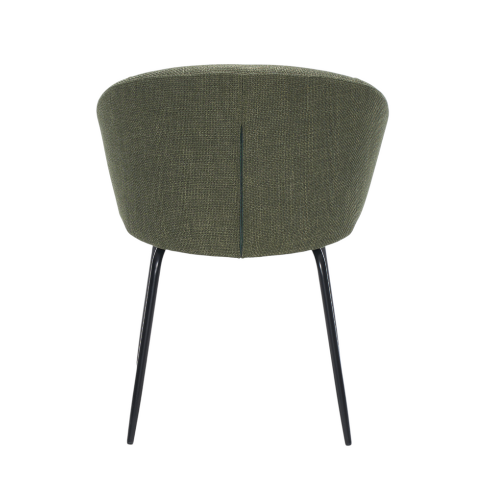 Chaise repas tissu kaki