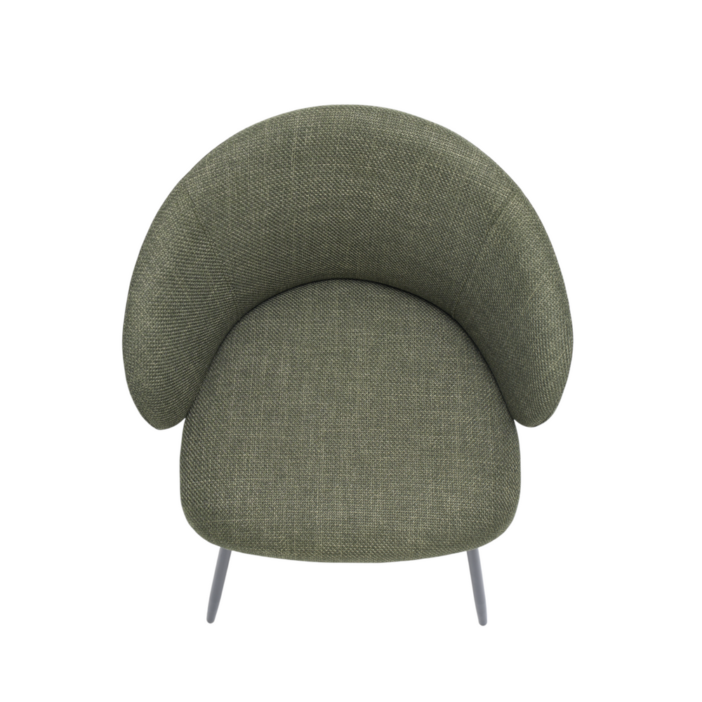 Chaise repas tissu kaki