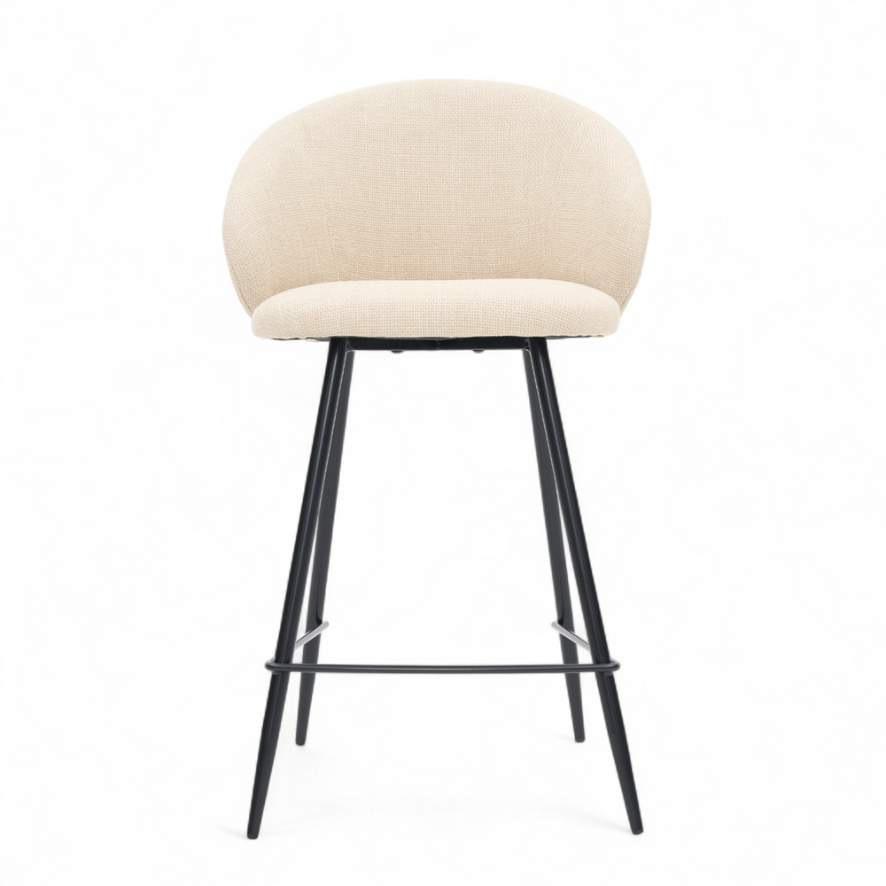 Chaise snack tissu écru