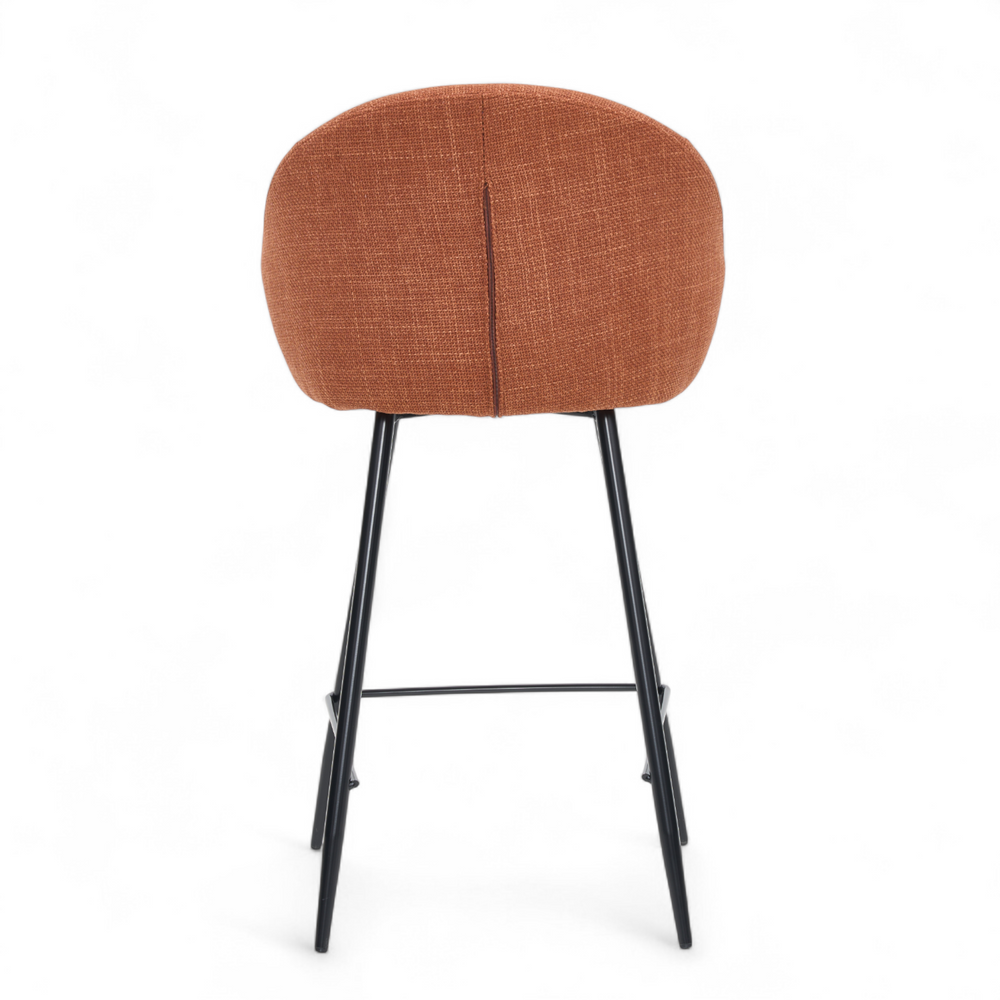 Chaise snack tissu caramel