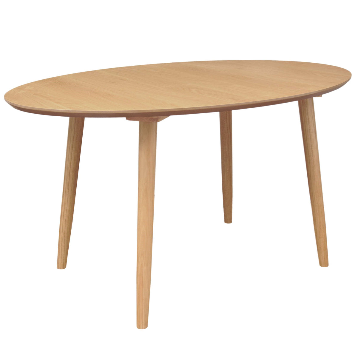 Table repas 140 cm ovale placage chêne