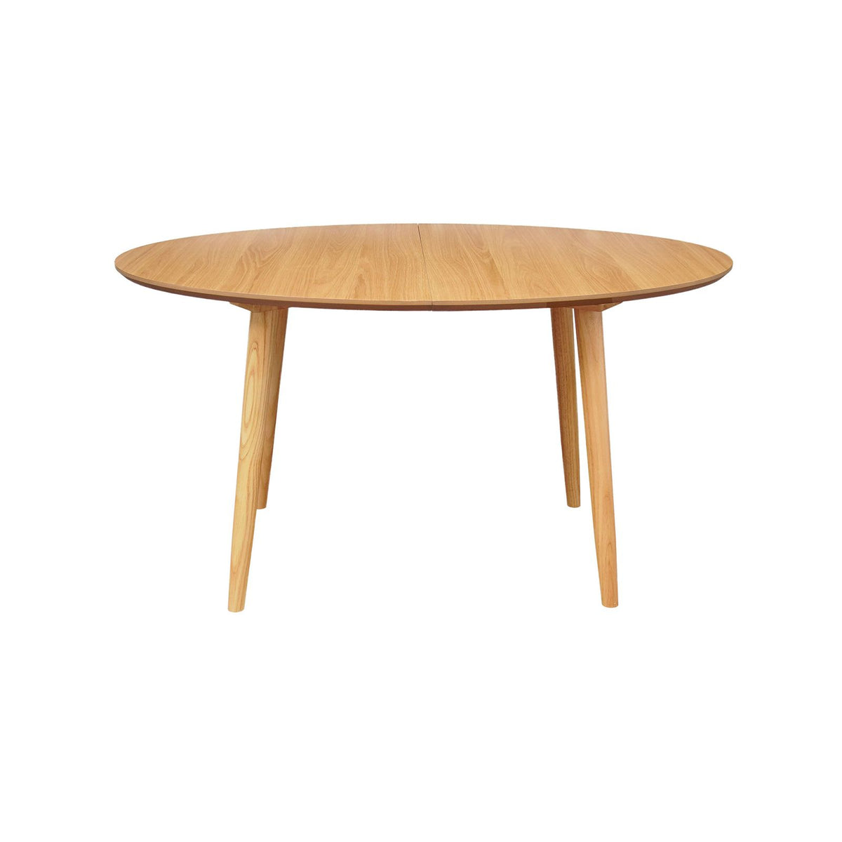 Table repas 140-220 cm placage chêne avec 2 allonges