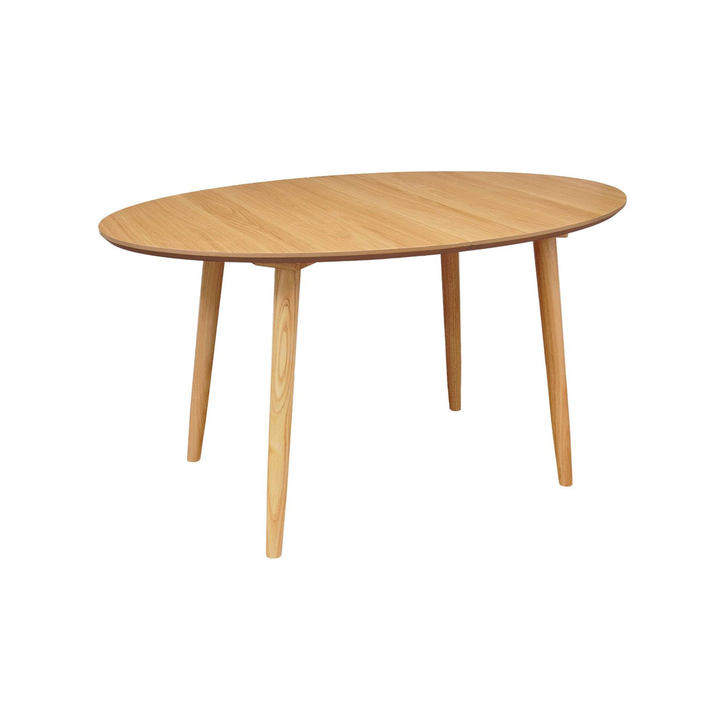 Table repas 140-220 cm placage chêne avec 2 allonges