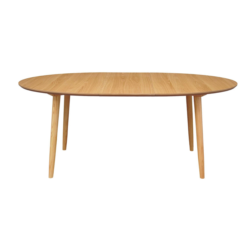 Table repas 140-220 cm placage chêne avec 2 allonges