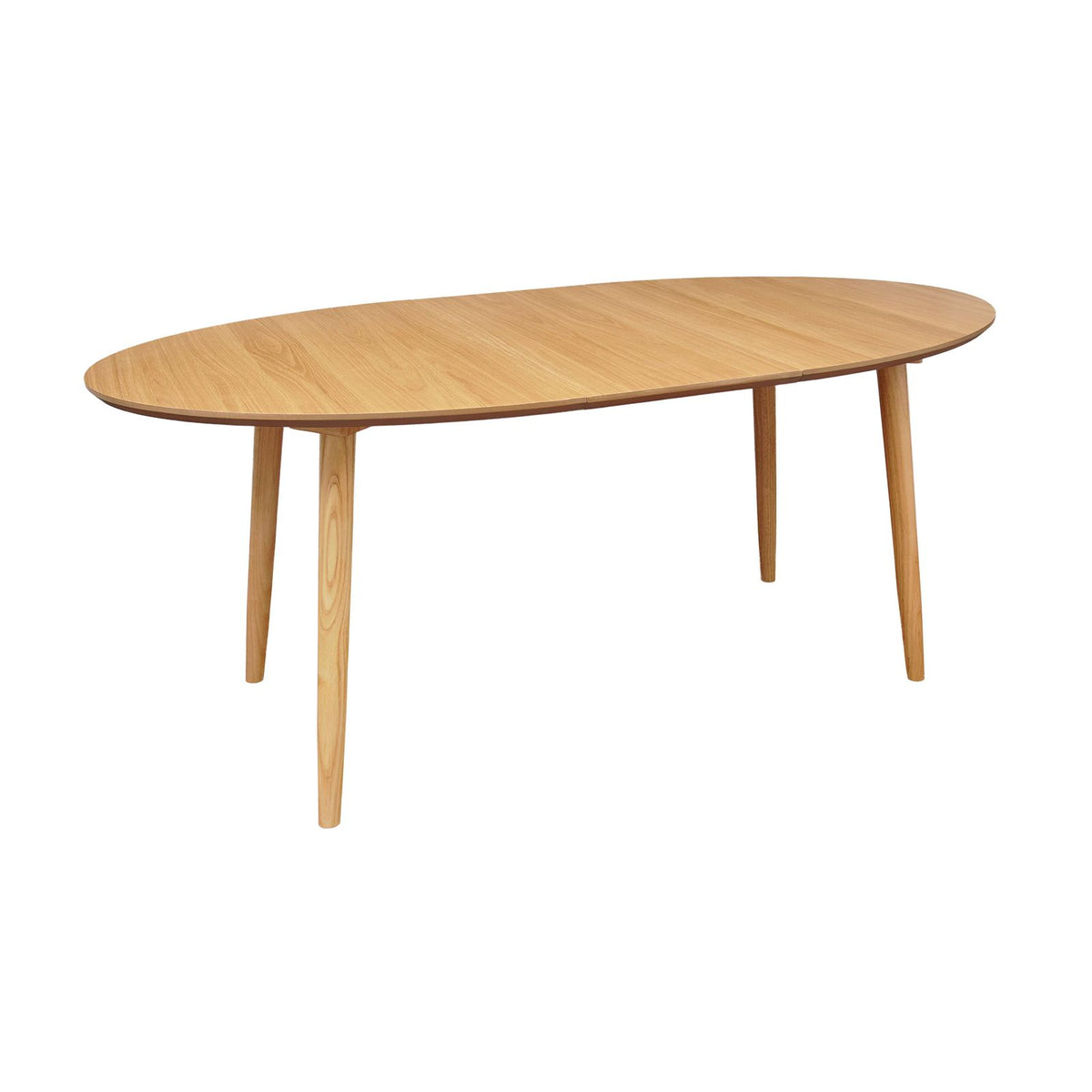 Table repas 140-220 cm placage chêne avec 2 allonges