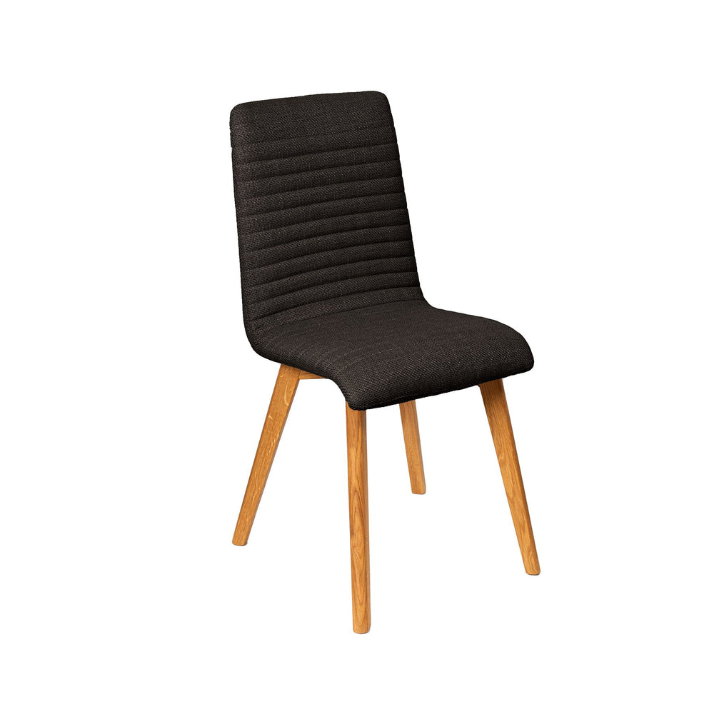 Chaise repas tissu noir