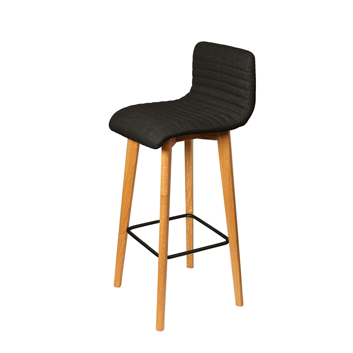 Chaise snack tissu noir