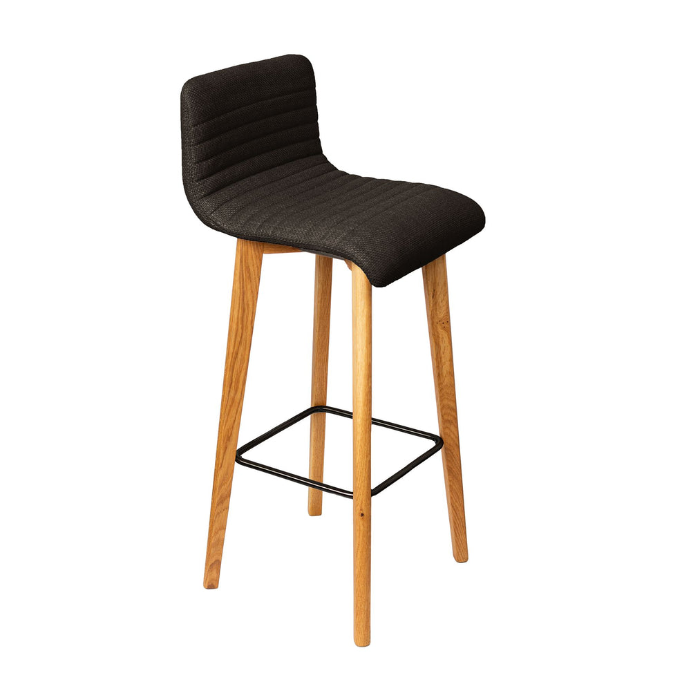 Chaise snack tissu noir