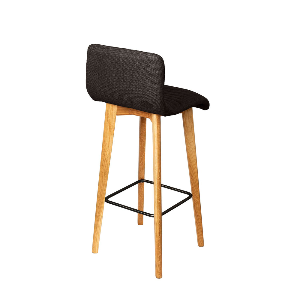 Chaise snack tissu noir