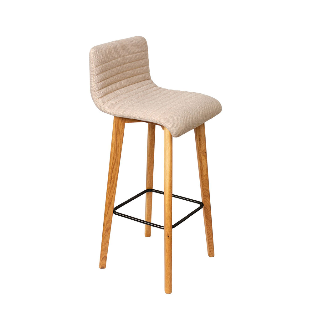 Chaise snack tissu écru