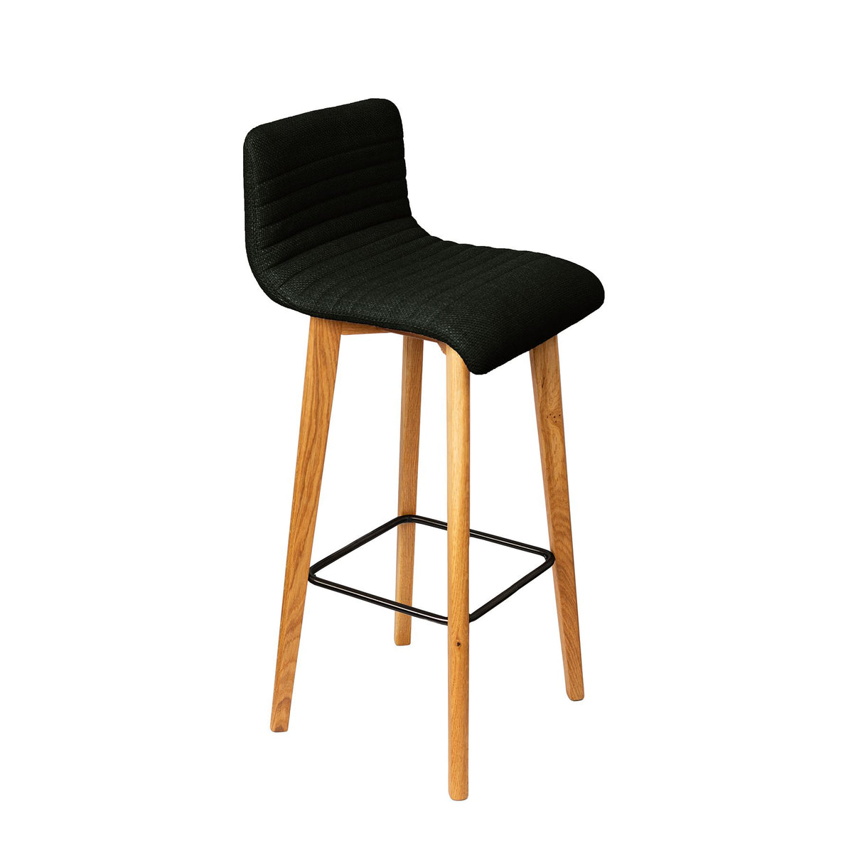 Chaise snack tissu vert foncé