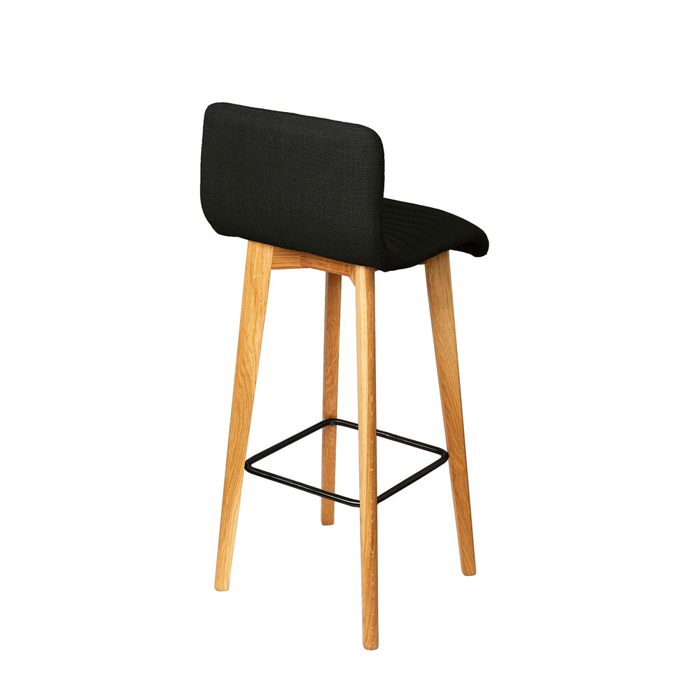 Chaise snack tissu vert foncé