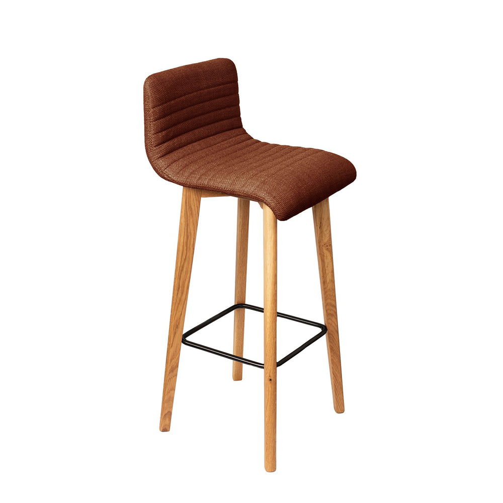 Chaise snack tissu cognac