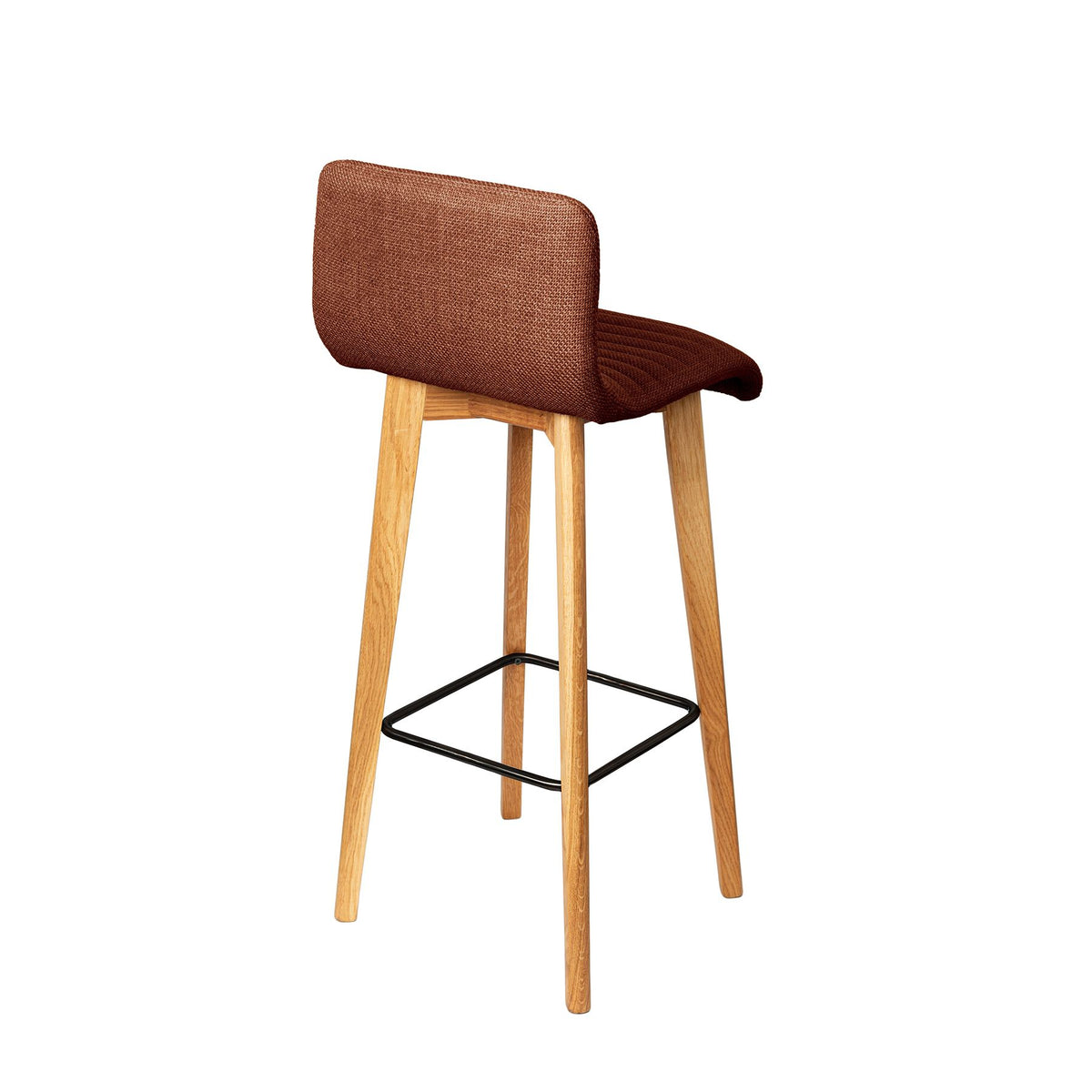 Chaise snack tissu cognac