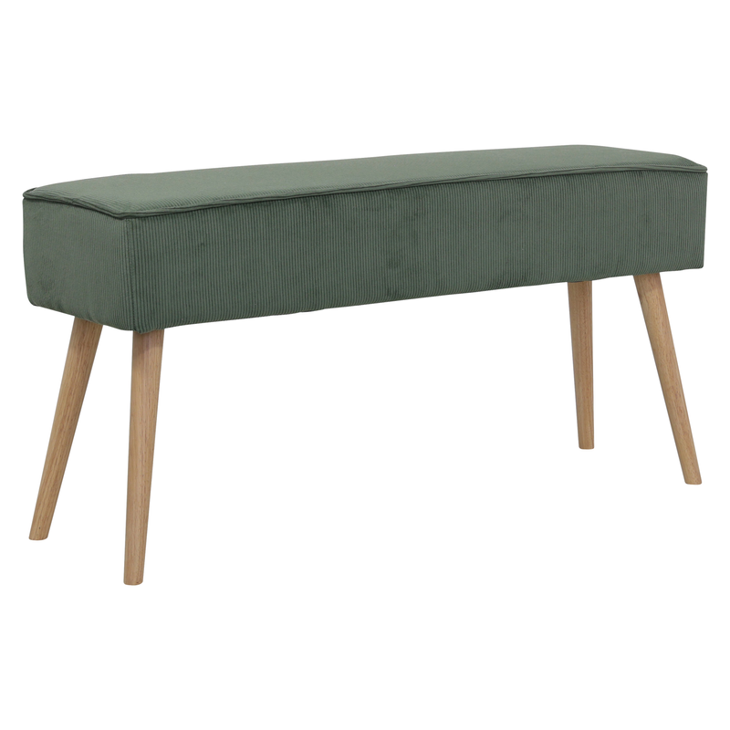 Banc velours côtelé vert foncé