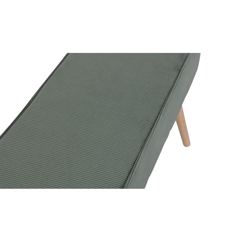 Banc velours côtelé vert foncé