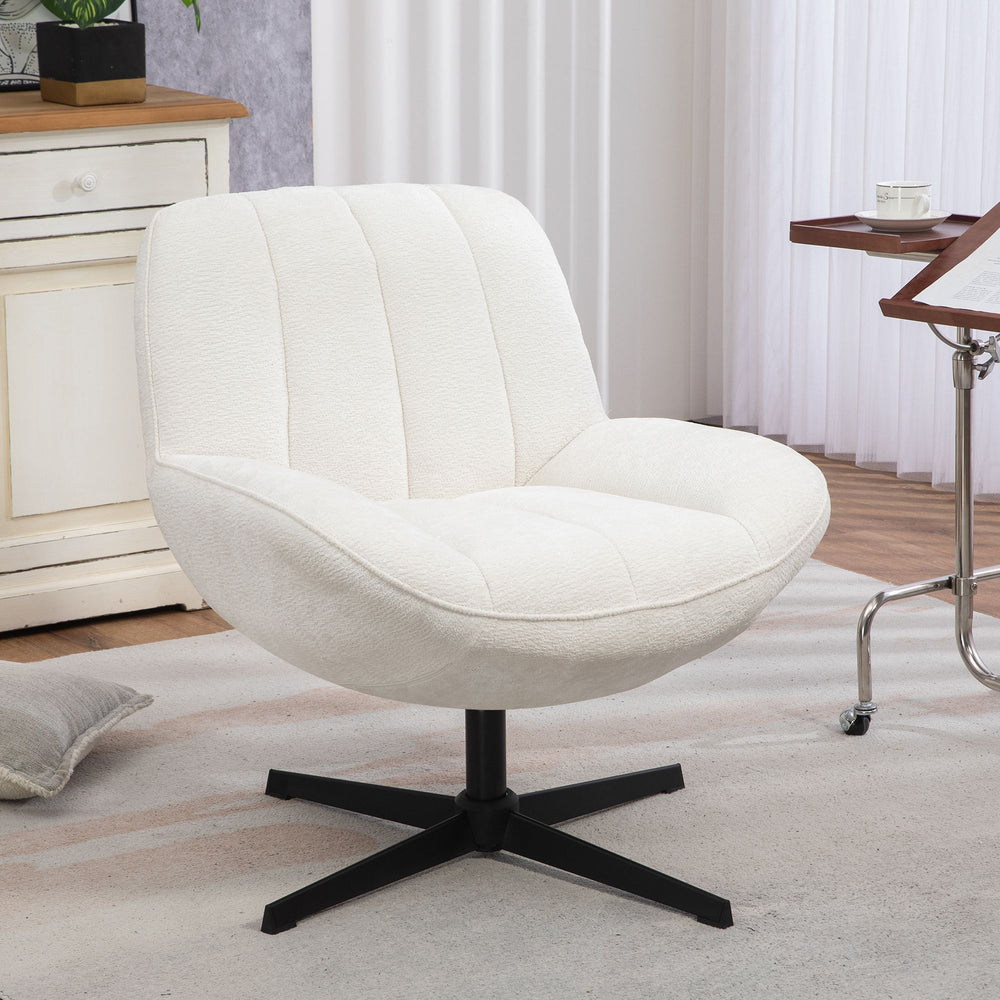 Fauteuil pivotant blanc