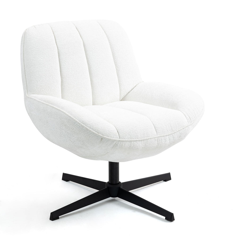 Fauteuil pivotant blanc