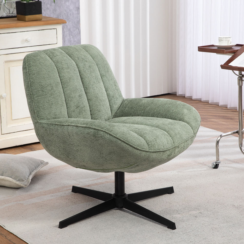 Fauteuil pivotant vert