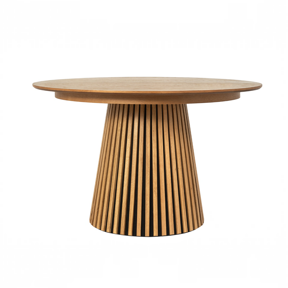 Table repas D120 avec 2 allonges placage Chêne clair