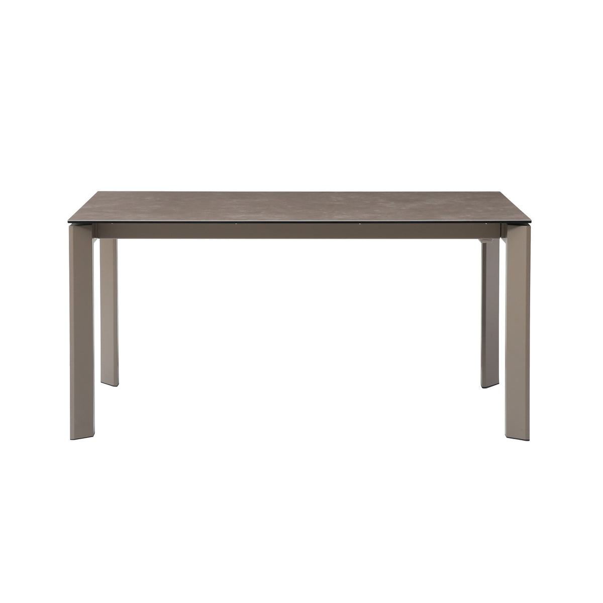 Table repas en céramique gris 160 cm avec allonge