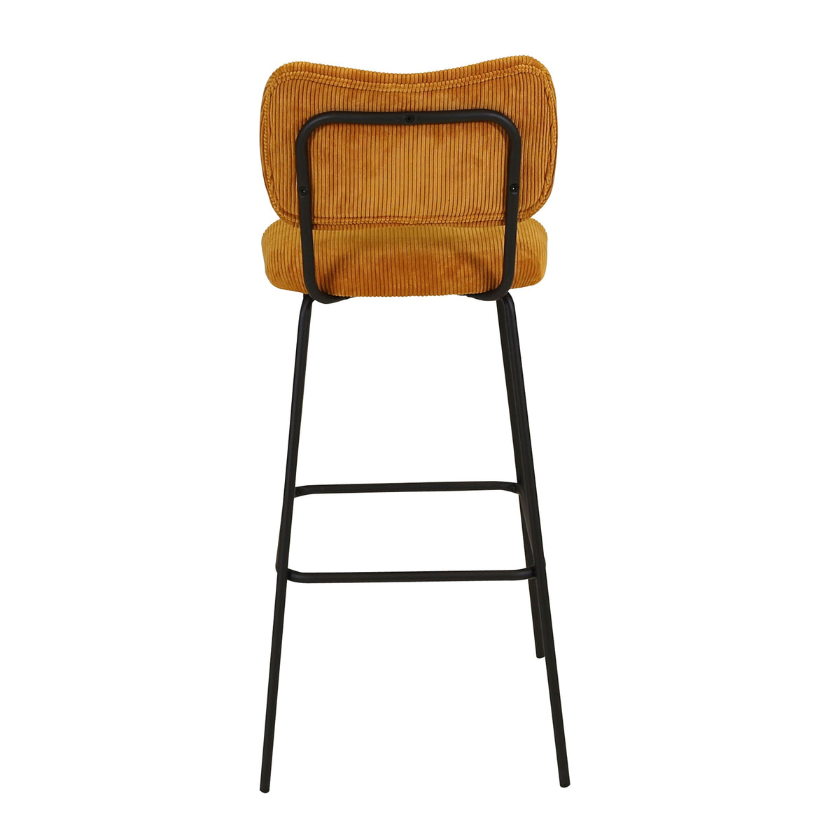 Chaise snack velours côtelé ocre
