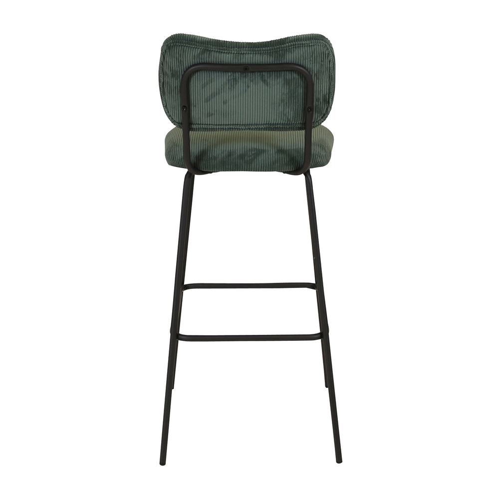 Chaise snack velours côtelé vert foncé