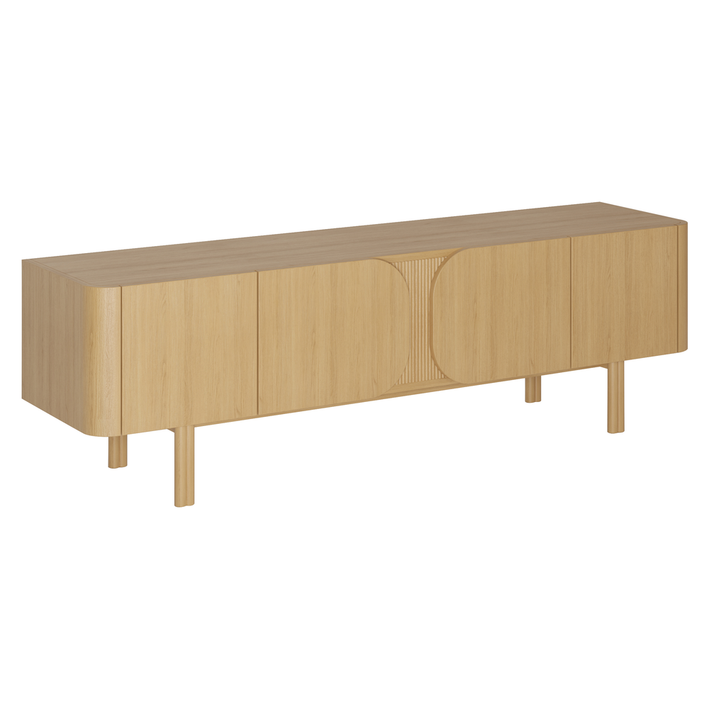 Meuble télé 180cm chêne naturel