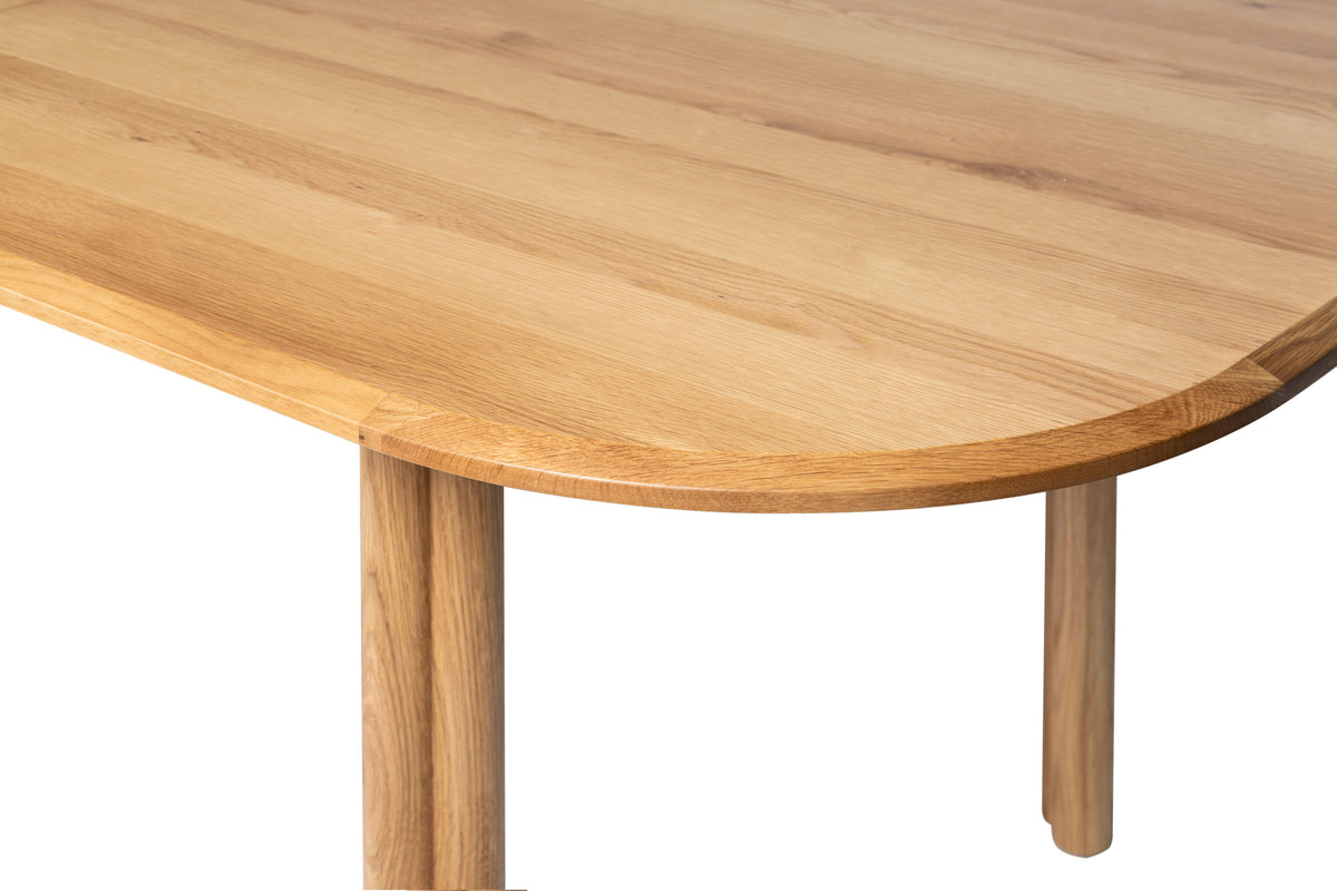 Table repas 200cm avec allonge chêne naturel