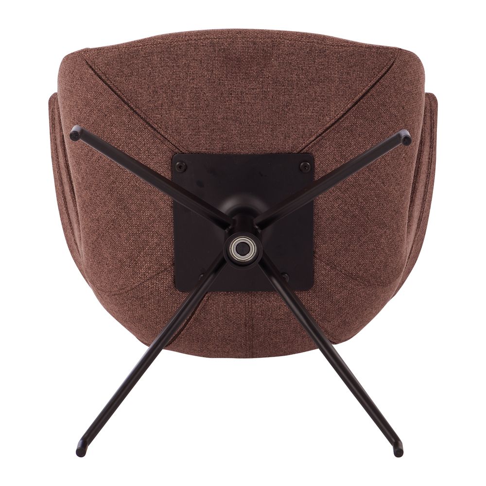 Chaise repas accoudoir tissu rouge
