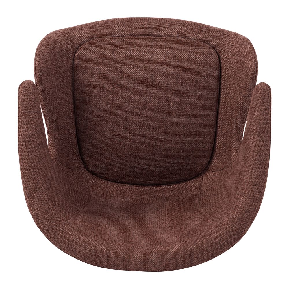 Chaise repas accoudoir tissu rouge