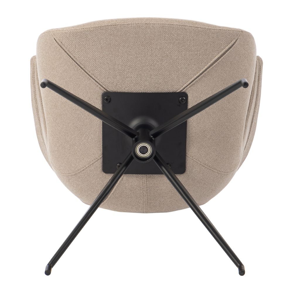 Chaise repas accoudoir tissu gris clair