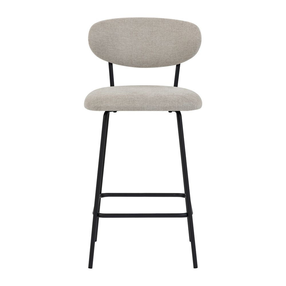 Chaise snack en tissu beige